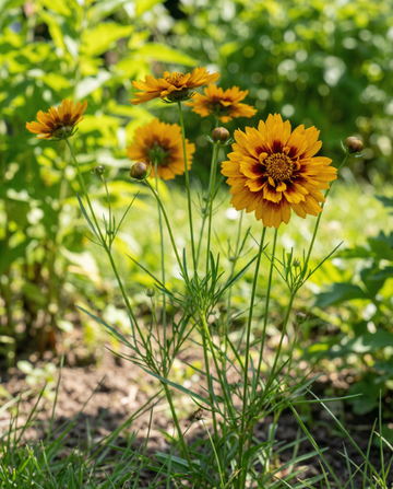 Tall Mixed Double Butter Daisy (Coreopsis tinctoria) – biologische eenjarige mix zaden van SeedsChoice