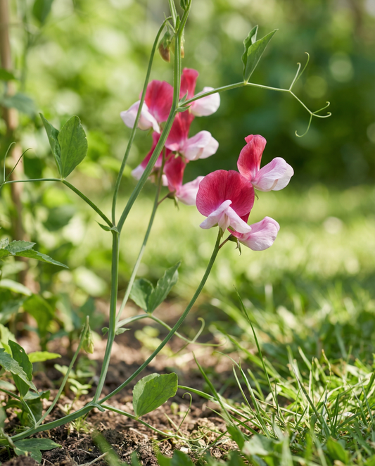 Lathyrus Painted Lady (Lathyrus odoratus) – biologische eenjarige bloemenzaden van SeedsChoice