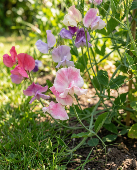 Sweet Pea Spencer Mixed (Lathyrus odoratus) – biologische eenjarige bloemenzaden van SeedsChoice