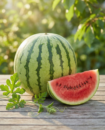 Watermeloen Crimson Sweet (Citrullus lanatus) – biologische eenjarige groentezaden van SeedsChoice