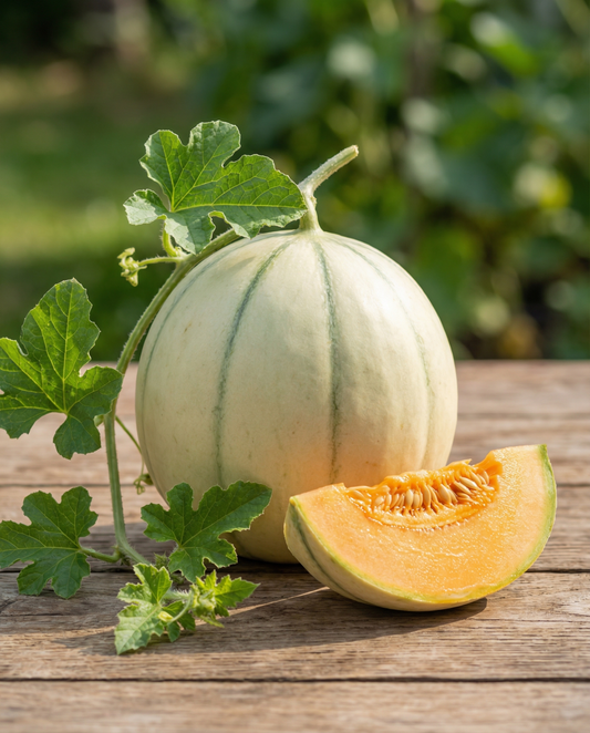Suikermeloen Charentais (Cucumis melo) – biologische eenjarige groentezaden van SeedsChoice