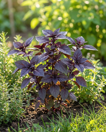 Basilicum Rosie (Ocimum basilicum) – biologische eenjarige kruidenzaden van SeedsChoice