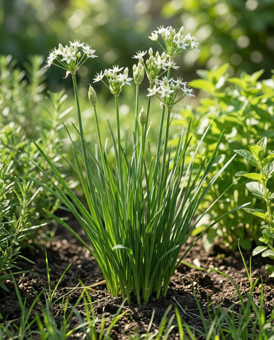 Knoflookbieslook (Allium tuberosum) – biologische meerjarige kruidenzaden van SeedsChoice