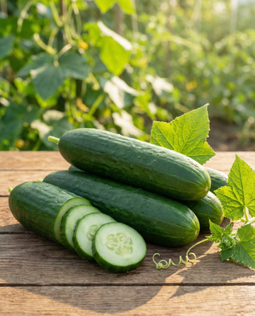 Komkommer Marketmore (Cucumis sativus) – biologische eenjarige groentezaden van SeedsChoice