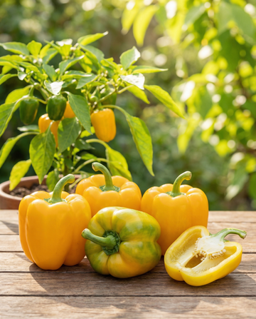Paprika Yellow California Wonder (Capsicum annuum) – biologische eenjarige groentezaden van SeedsChoice