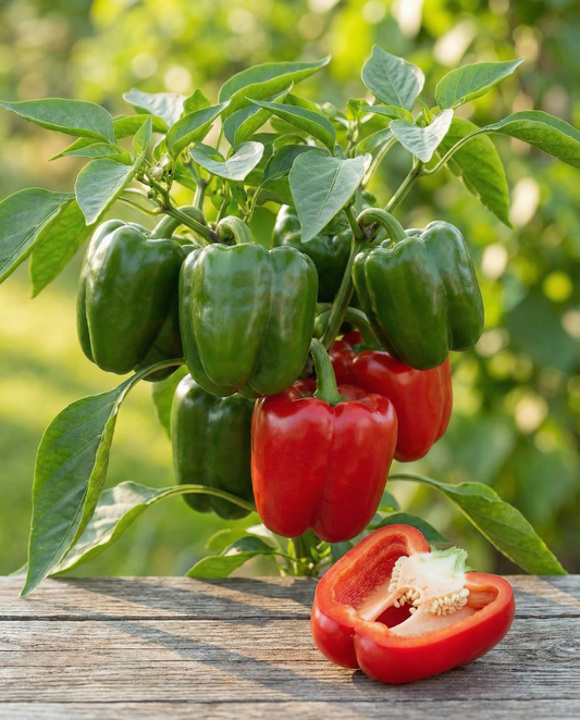 Paprika California Wonder (Capsicum annuum) – biologische eenjarige groentezaden van SeedsChoice