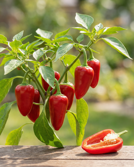 Paprika Piquillo (Capsicum annuum) – biologische eenjarige groentezaden van SeedsChoice