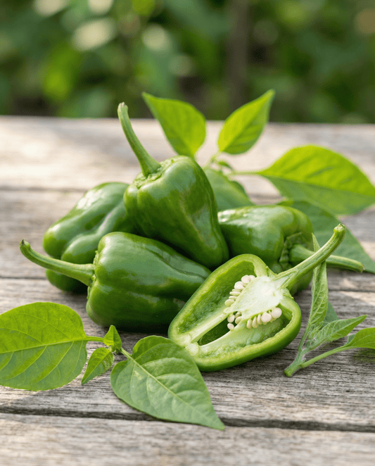 Padron Pepper (Capsicum annuum) – biologische eenjarige groentezaden van SeedsChoice