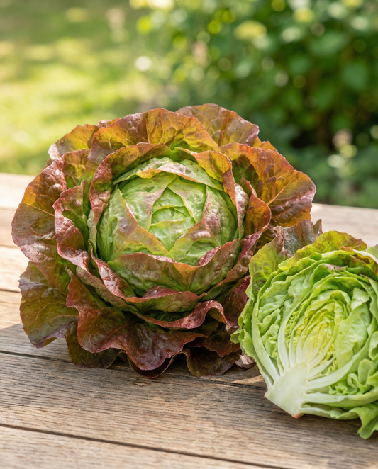 Sla Wonder Der Vier Jaargetijden (Lactuca sativa) – biologische eenjarige groentezaden van SeedsChoice