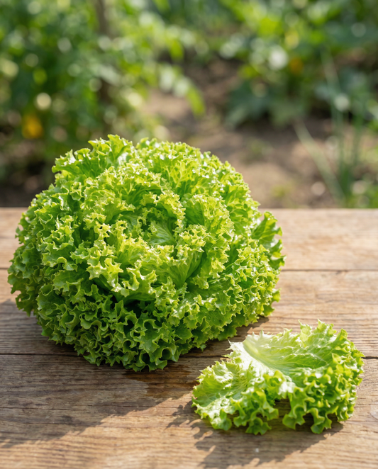 Sla Bionda A Foglia Riccia (Lactuca sativa) – biologische eenjarige groentezaden van SeedsChoice