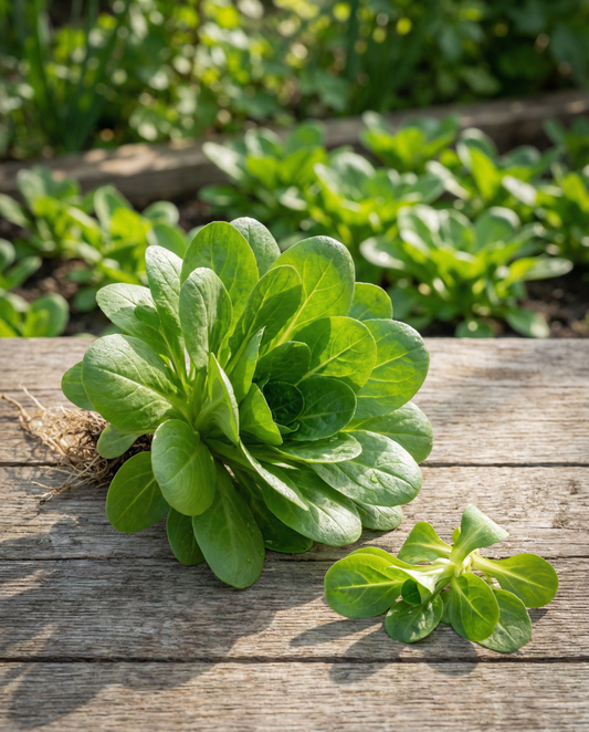 Veldsla Vit (Valerianella locusta) – biologische eenjarige groentezaden van SeedsChoice