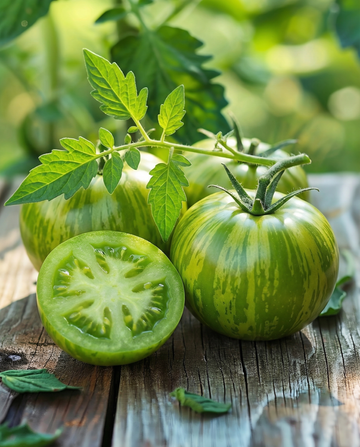 Tomaat Green Zebra (Solanum lycopersicum) – biologische eenjarige groentezaden van SeedsChoice
