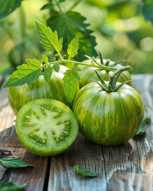 Tomaat Green Zebra (Solanum lycopersicum) – biologische eenjarige groentezaden van SeedsChoice