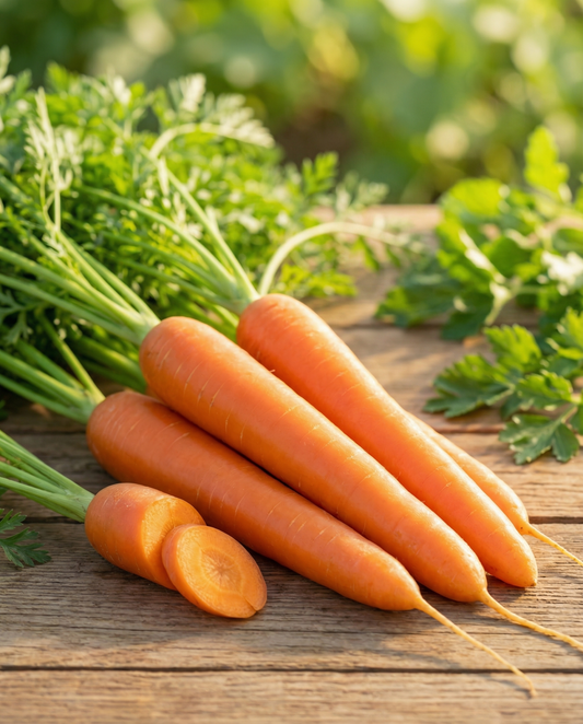 Zomerwortel Nantes 2 (Daucus carota) – biologische eenjarige groentezaden van SeedsChoice