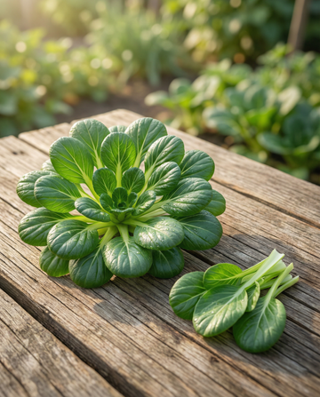 Tatsoi Pak Choi (Brassica rapa) – biologische eenjarige groentezaden van SeedsChoice