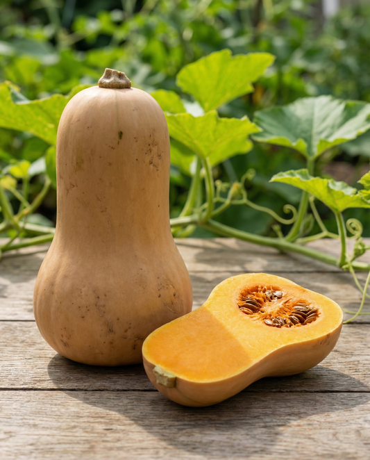 Waltham Butternut Squash (Cucurbita moschata) – biologische eenjarige groentezaden van SeedsChoice