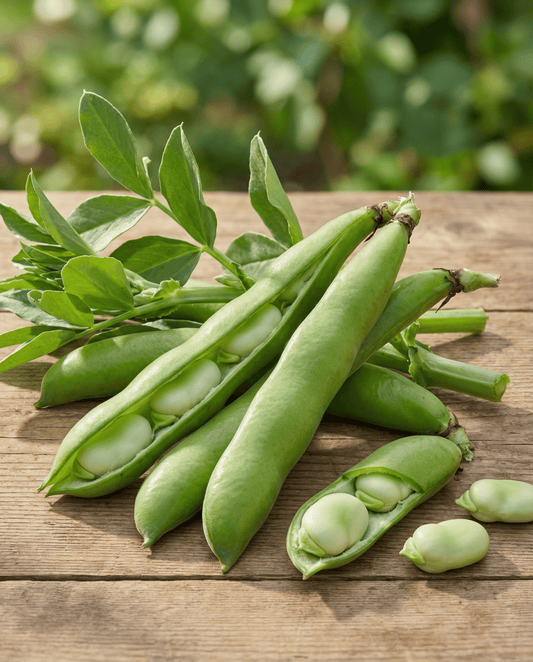 Tuinboon Witkiem 50g (Vicia faba) – biologische eenjarige groentezaden van SeedsChoice