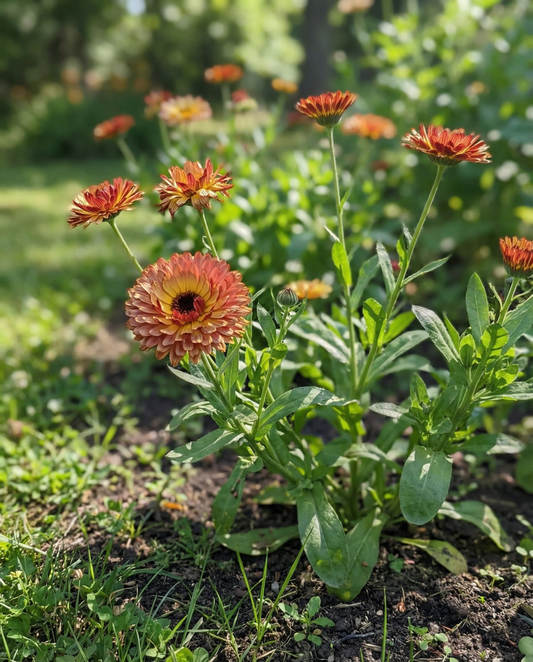 Marigold Touch Of Red Mix (Calendula officinalis) – eenjarige bloemenzaden van SeedsChoice