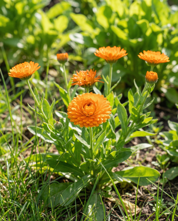 Goudsbloem Balls Orange Double (Calendula officinalis) – eenjarige bloemenzaden van SeedsChoice