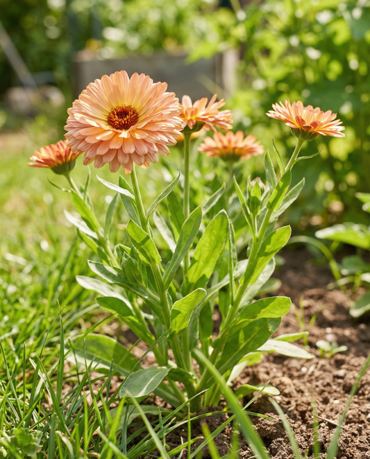 Marigold Touch Of Red Buff (Calendula officinalis) – eenjarige bloemenzaden van SeedsChoice