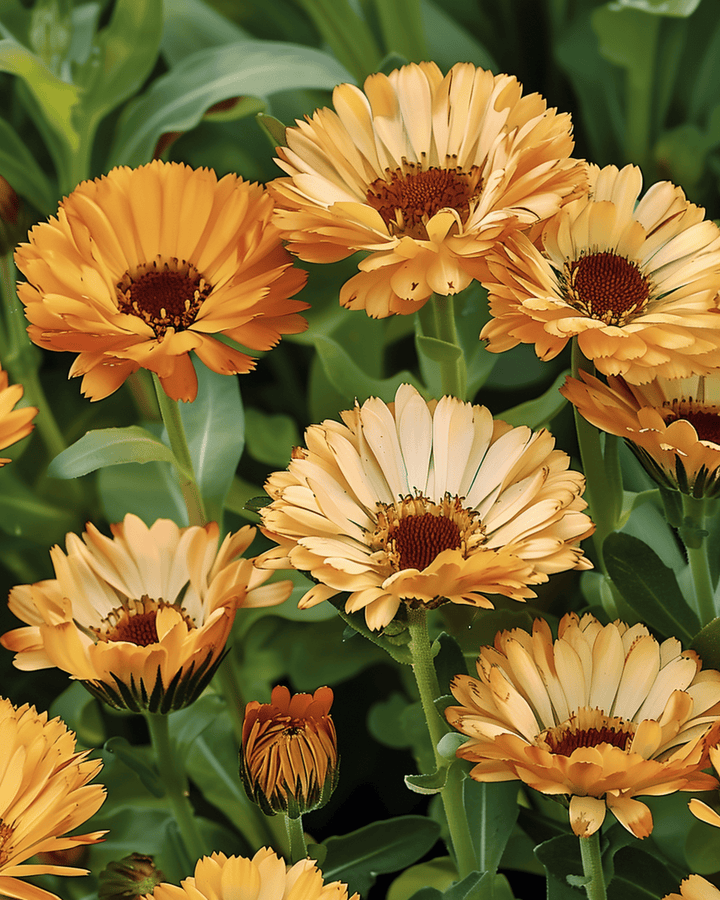 Marigold Touch Of Red Buff zaden (Calendula officinalis) – eenjarige bloem