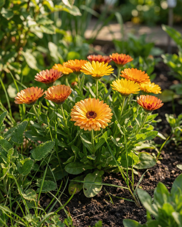 Goudsbloem Fiesta Gitana Mix (Calendula officinalis) – eenjarige bloemenzaden van SeedsChoice