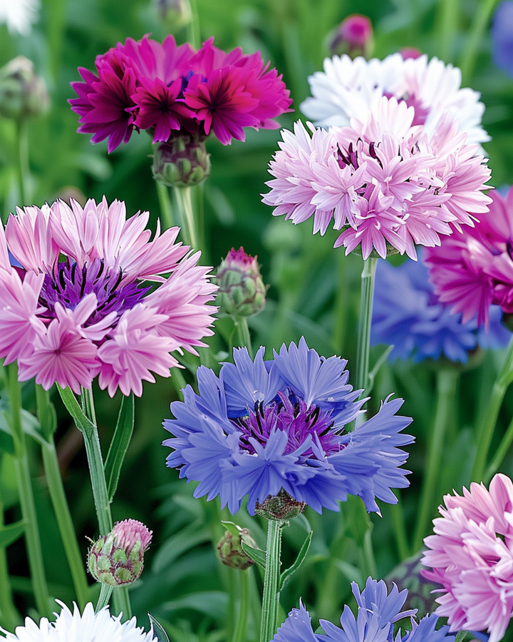 Korenbloem Double Flowering Mix zaden (Centaurea cyanus) – eenjarige bloemenzaden