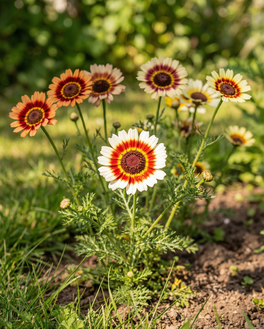 Mixed (Chrysanthemum carinatum) – eenjarige bloemenzaden van SeedsChoice