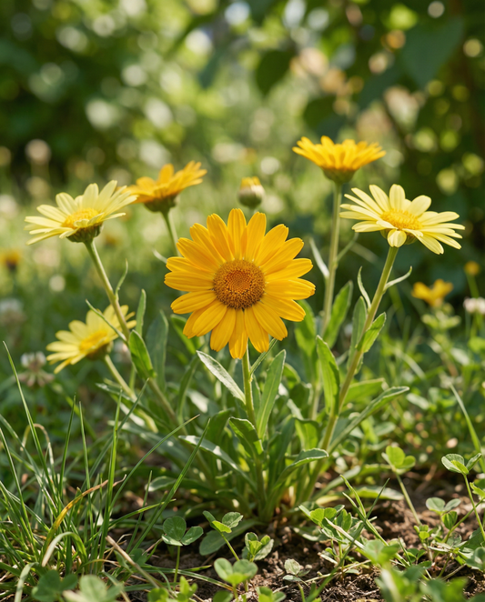 Gele ganzenbloem Mix Yellow Shades (Chrysanthemum segetum) – eenjarige bloemenzaden van SeedsChoice