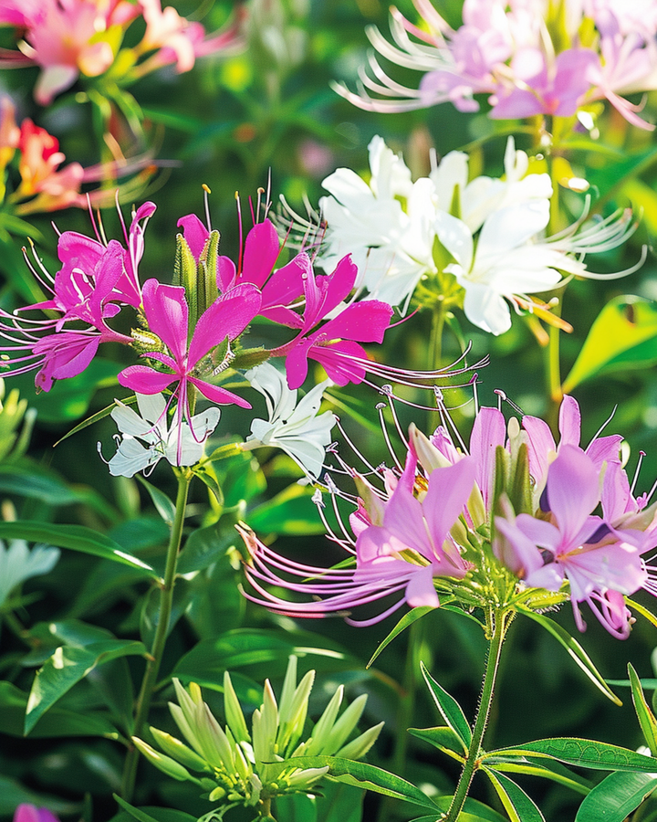Spiderflower Colour Fountain Mix zaden (Cleome hassleriana) – eenjarige bloemenzaden