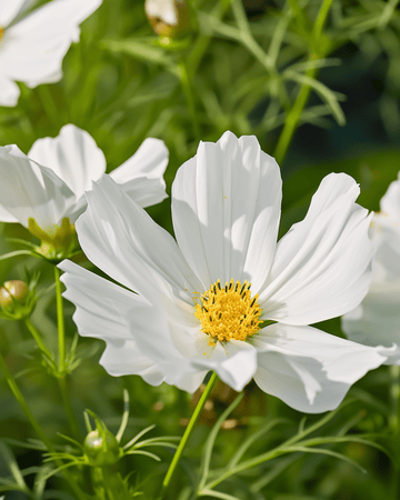 Hummingbird White zaden (Cosmos bipinnatus) – eenjarige bloem
