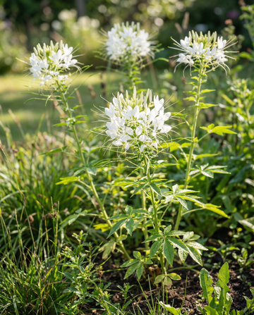 Spiderflower White Queen (Cleome hassleriana) – eenjarige bloemenzaden van SeedsChoice