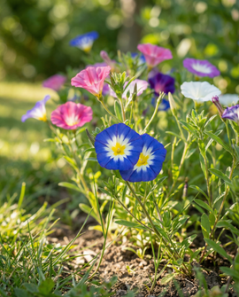Driekleurige winde zaden dwerg eenjarige mix Convolvulus Tricolor