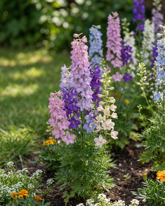 Ridderspoor Mixed Dwarf (Delphinium ajacis) – eenjarige mixzaden van SeedsChoice