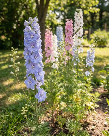 Ridderspoor Imperial Mixed (Delphinium consolida) – eenjarige bloemenzaden van SeedsChoice