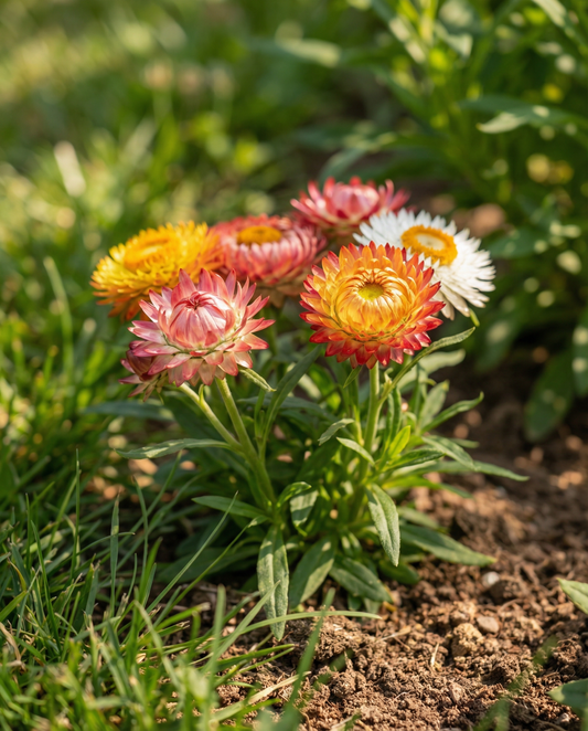 Strobloem Tom Thumb (Helichrysum bracteatum) – eenjarige bloemenzaden van SeedsChoice