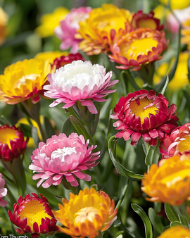 Strobloemzaden Helichrysum Bracteatum Tom Thumb eenjarig