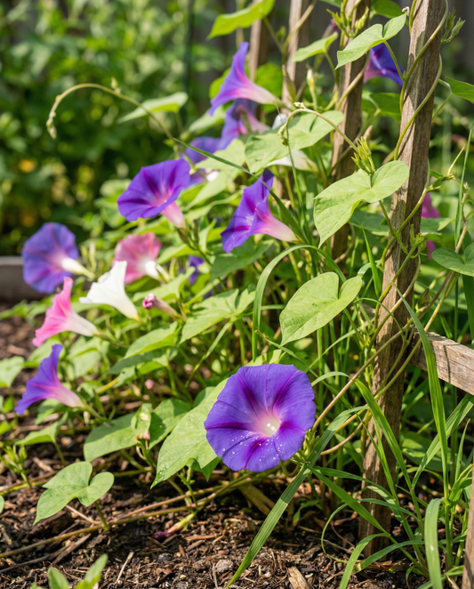 Mixed Colors Climber Flowering Vine (Ipomoea purpurea) – eenjarige klimplant zaden van SeedsChoice