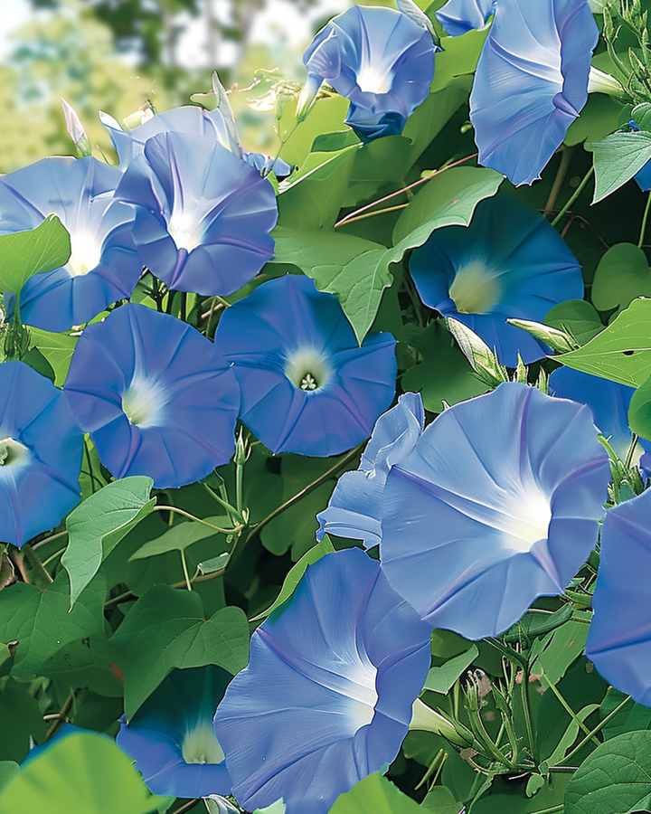 Klimwinde Clarks Blue zaden (Ipomoea tricolor) – eenjarige klimplant