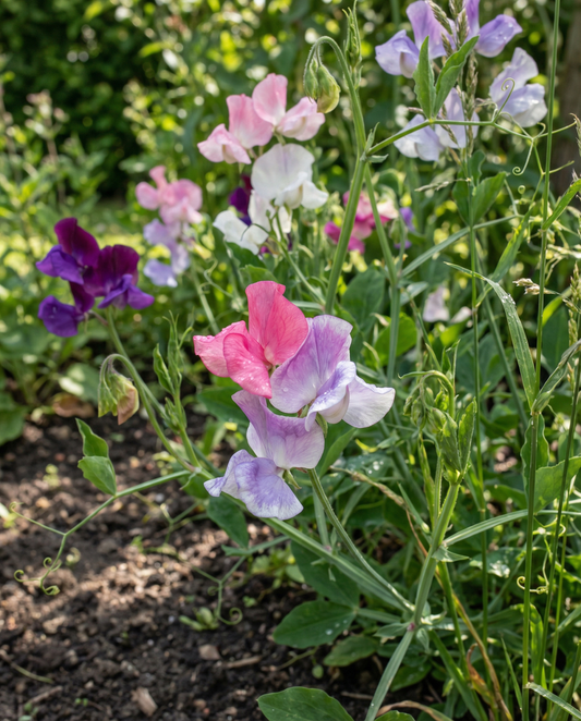 Lathyrus Colorama Mix (Lathyrus odoratus) – eenjarige bloemenzaden van SeedsChoice