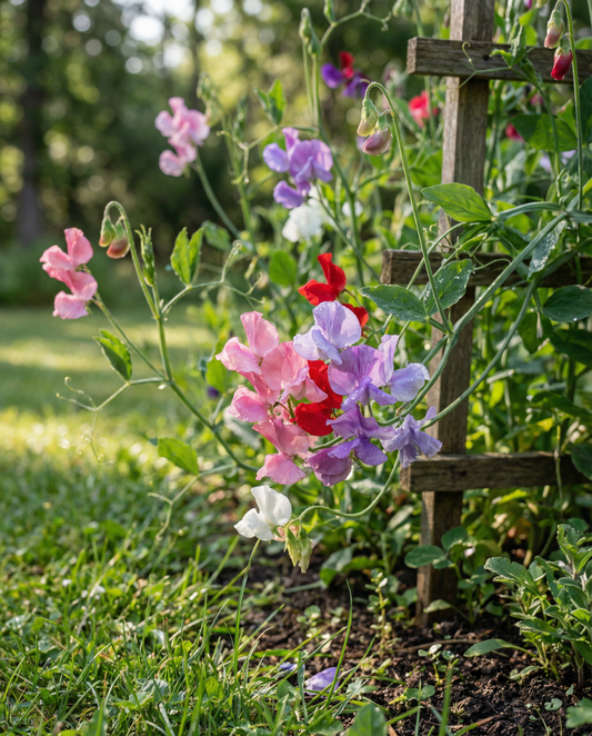 Sweet Pea Royal Family Mixed (Lathyrus odoratus) – eenjarige bloemenzaden van SeedsChoice
