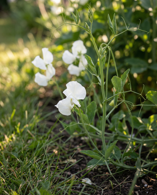 Sweet Pea Royal Family White (Lathyrus odoratus) – eenjarige bloemenzaden van SeedsChoice