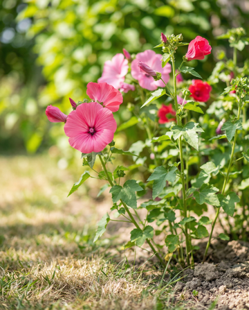 Malva Pink Red Mix (Lavatera trimestris) – eenjarige bloemenzaden van SeedsChoice