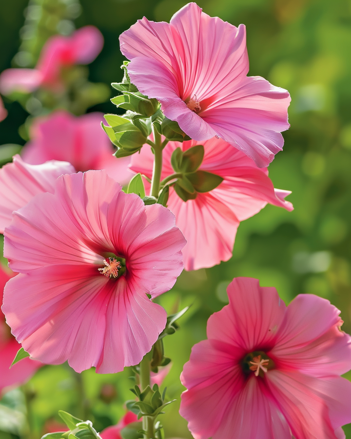 Malva Pink Red Mix zaden (Lavatera trimestris) – eenjarige bloem