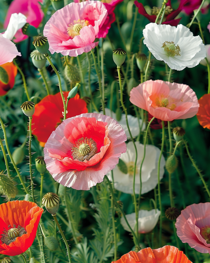 Klaproos Mixed zaden (Papaver rhoeas) – eenjarige bloem