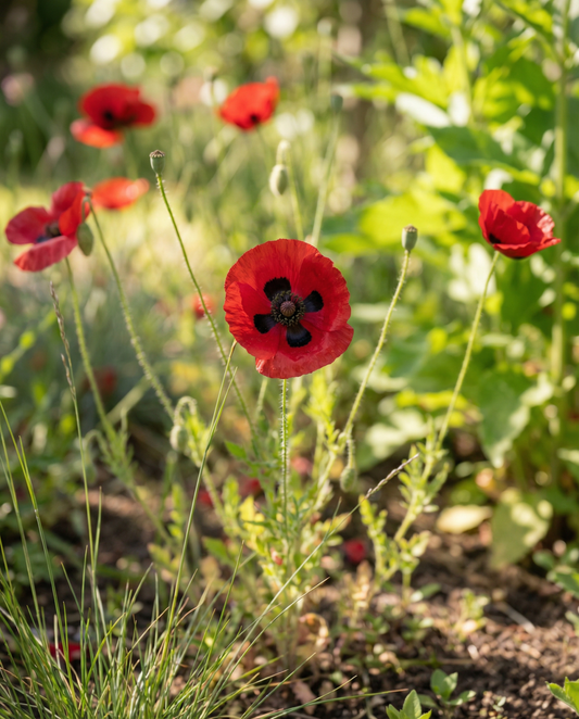 Klaproos Lady Bird (Papaver commutatum) – eenjarige bloemenzaden van SeedsChoice