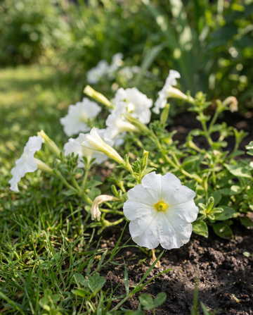 Hangende Witte Ramblin (Petunia hybrida) – eenjarige zaden van SeedsChoice