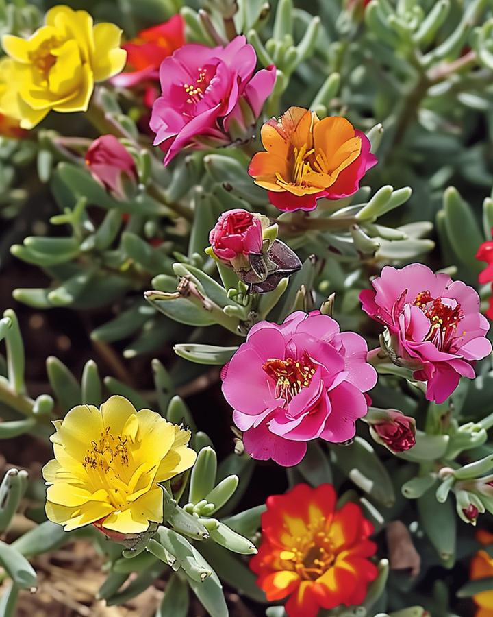Double Mixed zaden (Portulaca grandiflora) – eenjarige bloem