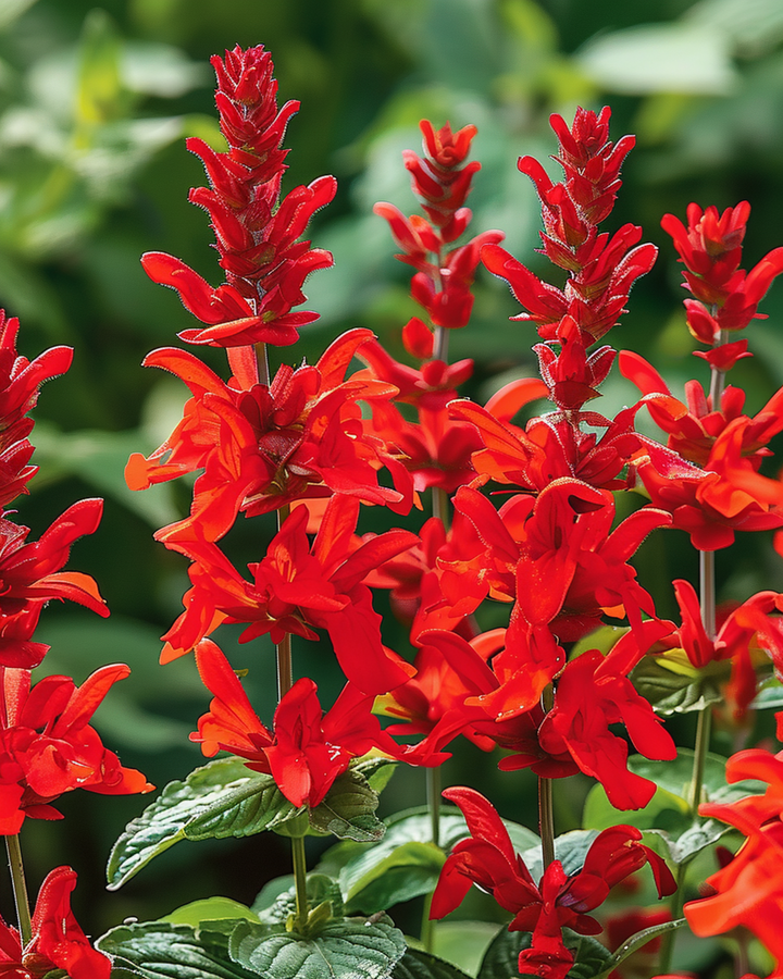 St. John's Fire zaden (Salvia splendens) – eenjarige bloem