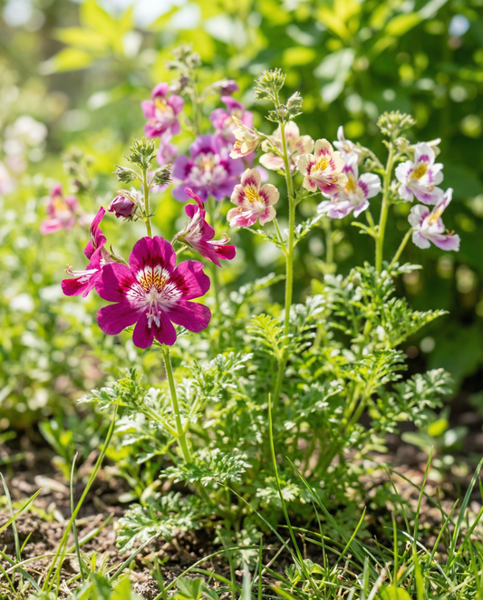 Arme-man's-orchidee (Schizanthus wisetonensis) – eenjarige zaden van SeedsChoice